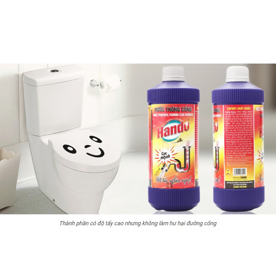 Nước thông cống Hando 1000ml hàng xuất khẩu