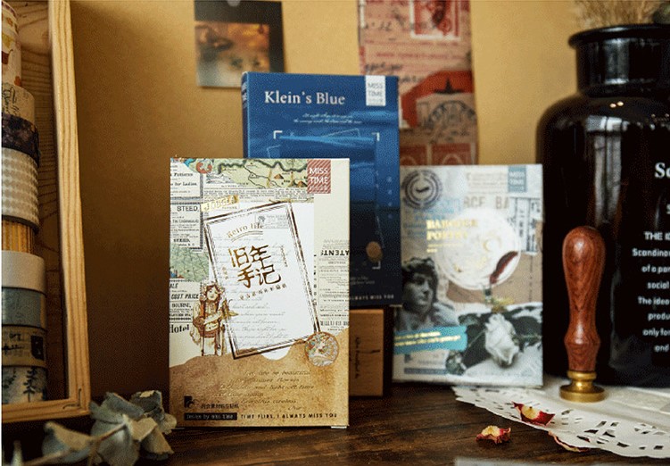 Bộ sticker trang trí sổ bullet journal retro cổ điển -Diary