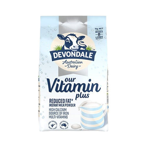 Sữa bột DEVONDALE Giảm Béo Bổ Sung VITAMIN PLUS 1kg - Sữa bột Úc