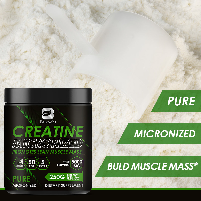 BEWORTHS Creatine Monohydrate Powder 5000mg cho chức năng năng lượng tế bào xây dựng cơ bắp trước khi tập luyện
