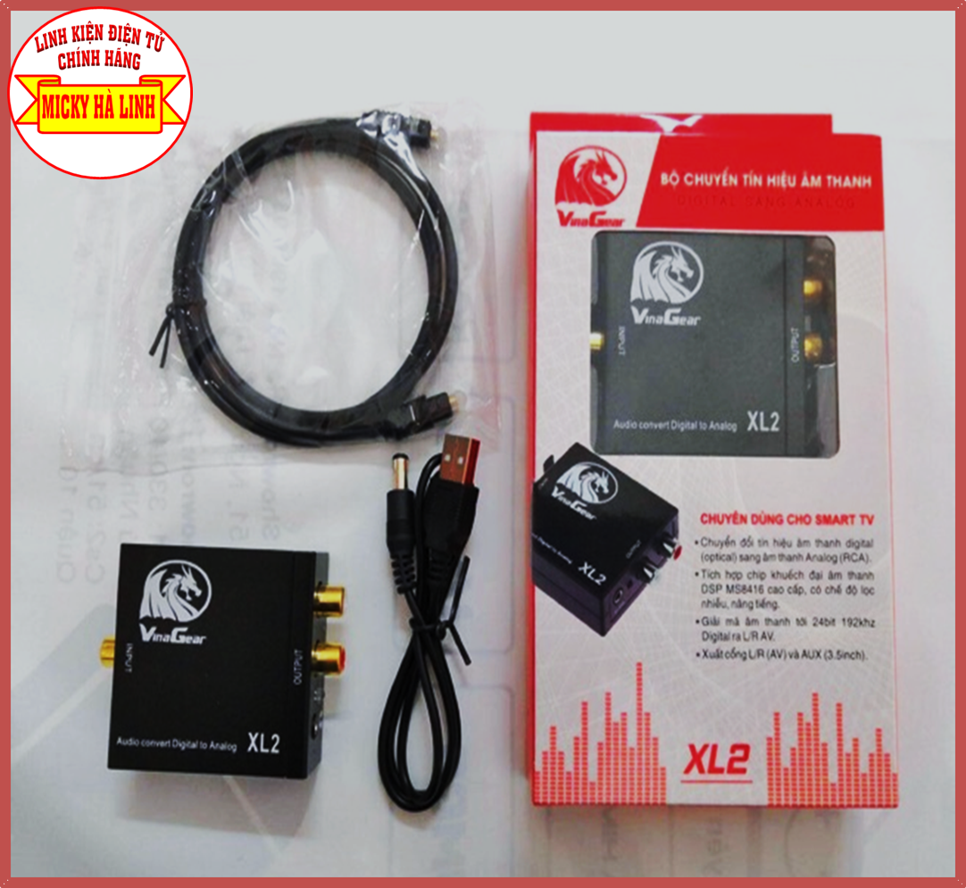 [HCM]OPTICAL XL2 - Bộ chuyển đổi tín hiệu âm thanh TV optical