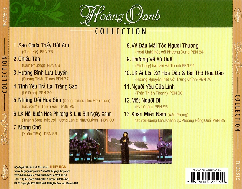 Bộ 03CD Hoàng Oanh