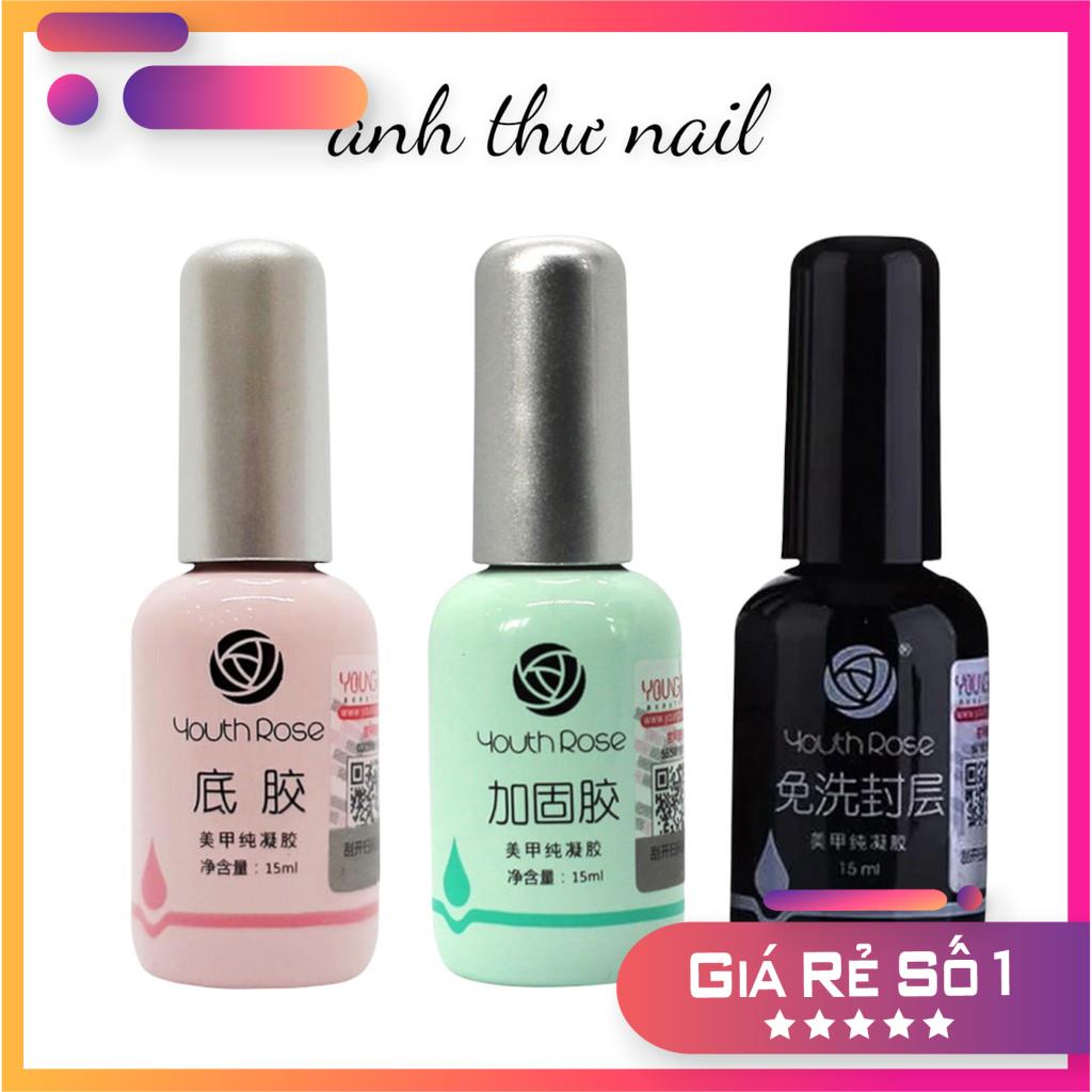 Base, top, cứng móng hoa hồng 15ml