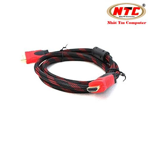 BÁO GIÁ Cáp Tín Hiệu 2mkablo | Shopee Lazada Sendo Tiki mới nhất 64 Cáp tín hiệu HDMI chống nhiễu dài 1.5m VS - loại tròn bọc dù chống đứt (đen) - Nhất Tín Computer