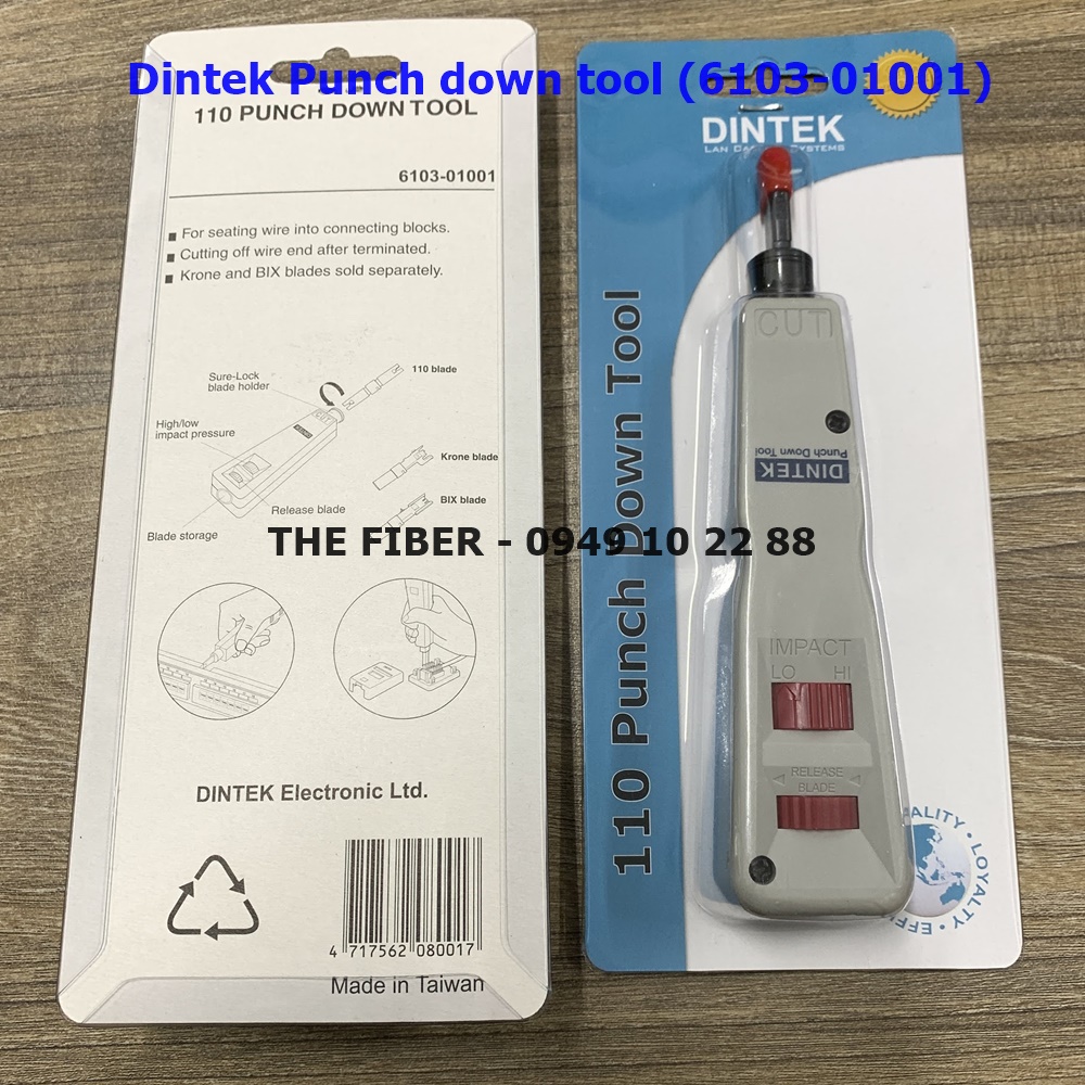 [HCM]Dụng cụ nhấn cáp Dintek Punch down tool (6103-01001)