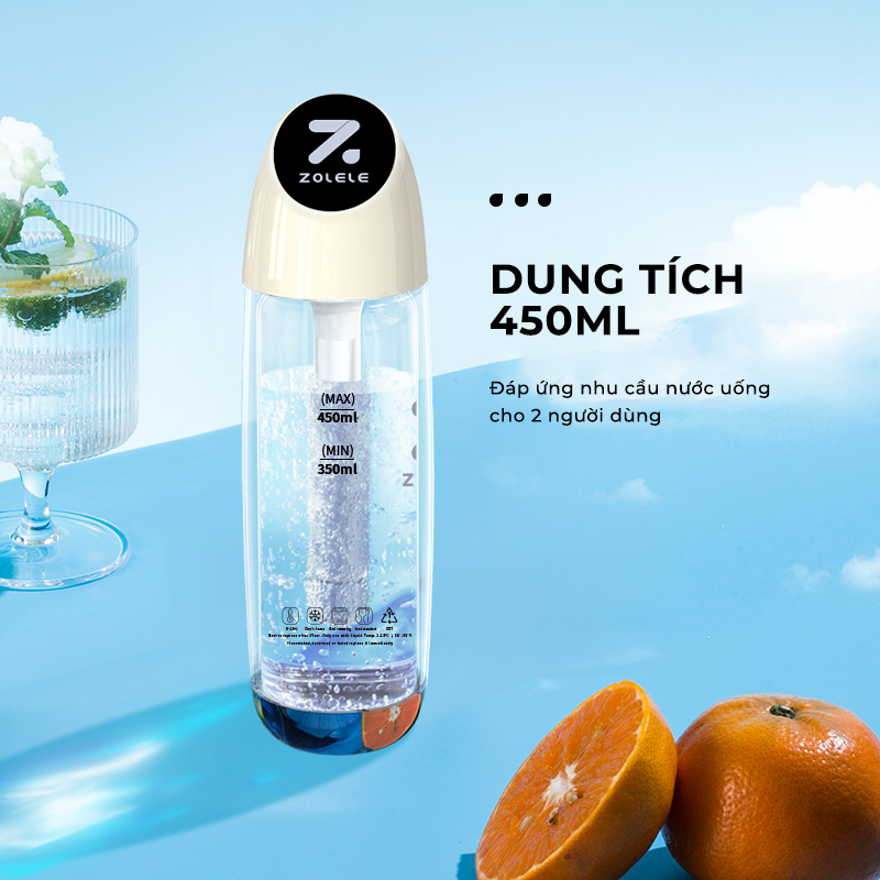 MÁY LÀM SODA ZOLELE SM451 dung tích 450ml