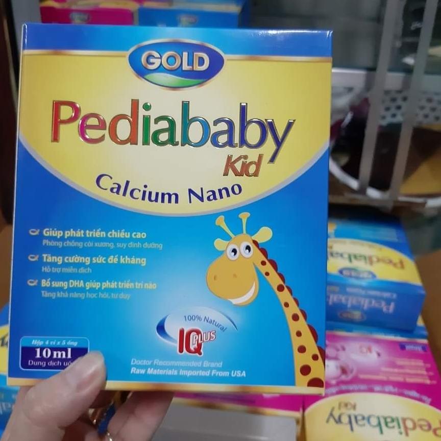 pediababy 20 ống/10ml cho bé ăn ngon ngủ ngon chắc khỏe xương