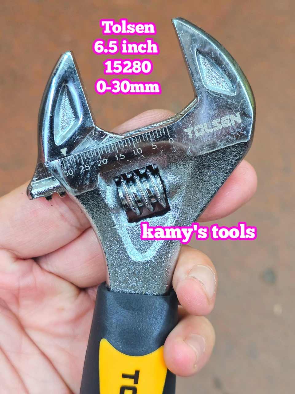 Mỏ Lết Mini Tolsen Mở Miệng 30mm Dài 165mm 6.5 inch 15280