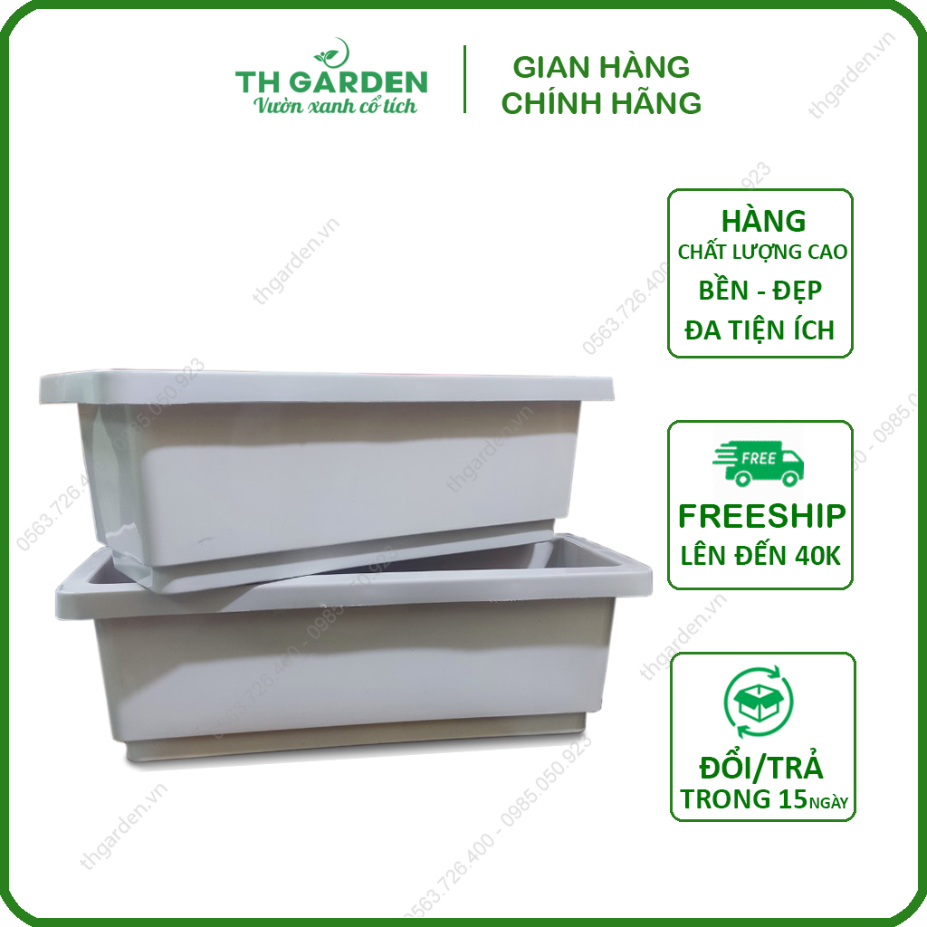 Chậu trồng rau nhựa pp - khay trồng rau thông minh - chậu nhựa trồng rau, trồng hoa