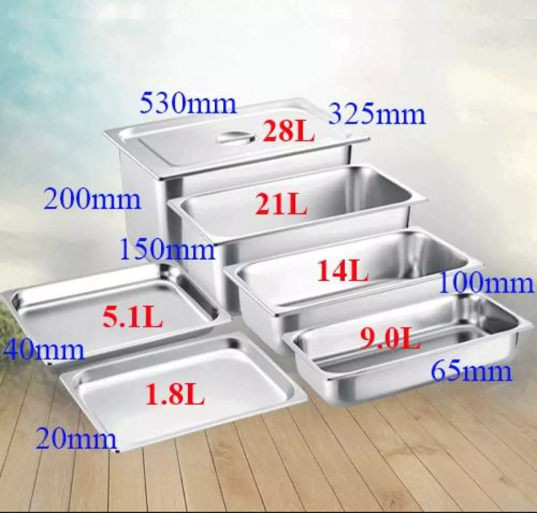 Khay Buffet 1/1 inox cao cấp