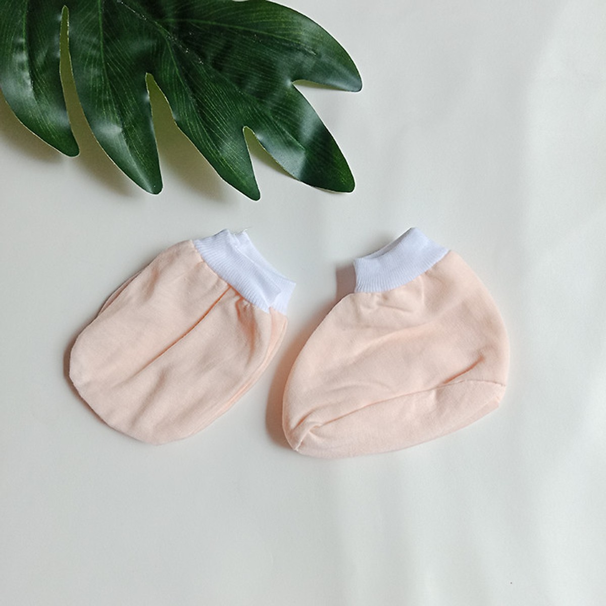 Bộ Mũ và Bao Tay Chân Sơ Sinh Cotton Dễ Thương