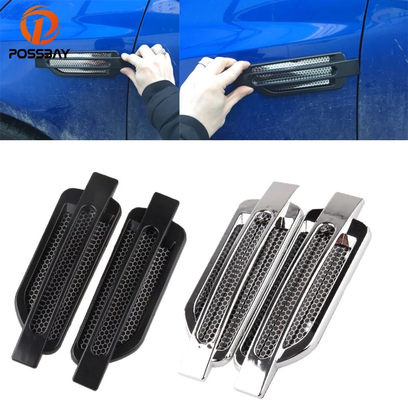[HCM]Bộ 2 mang cá dán sườn xe ô tô MC025 (đen)