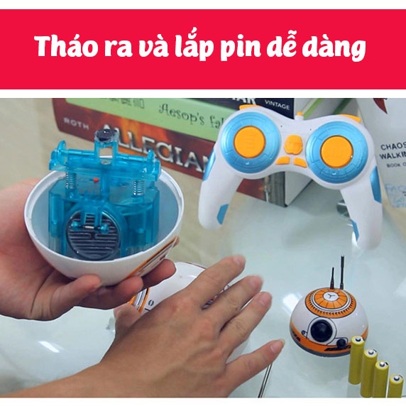 ROBOT ĐIỀU KHIỂN TỪ XA MẪU STAR WARS DROID BB-8