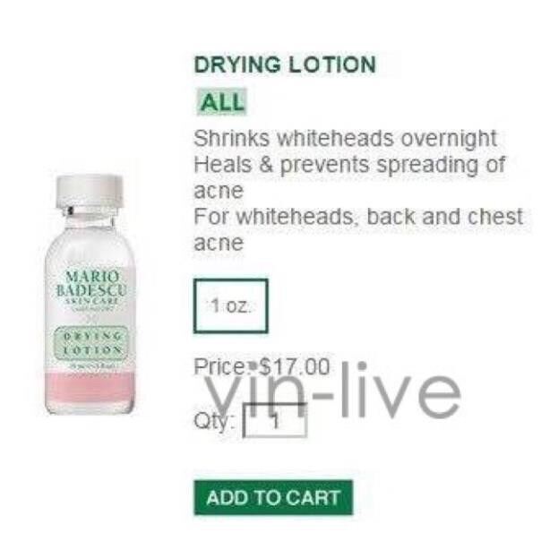 [29ml + Bill] Chấm Mụn Mario Badescu Drying Lotion