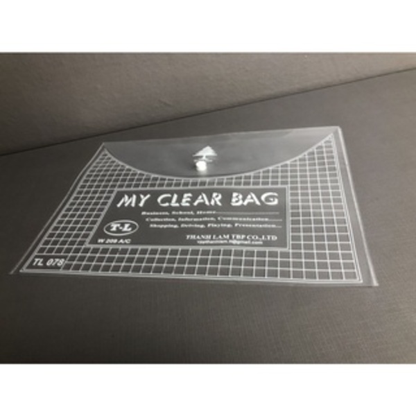 Combo 100 túi bìa đựng tài liệu văn phòng phẩm giá sỉ a4 trong suốt - túi clear bag mỏng - hokami store