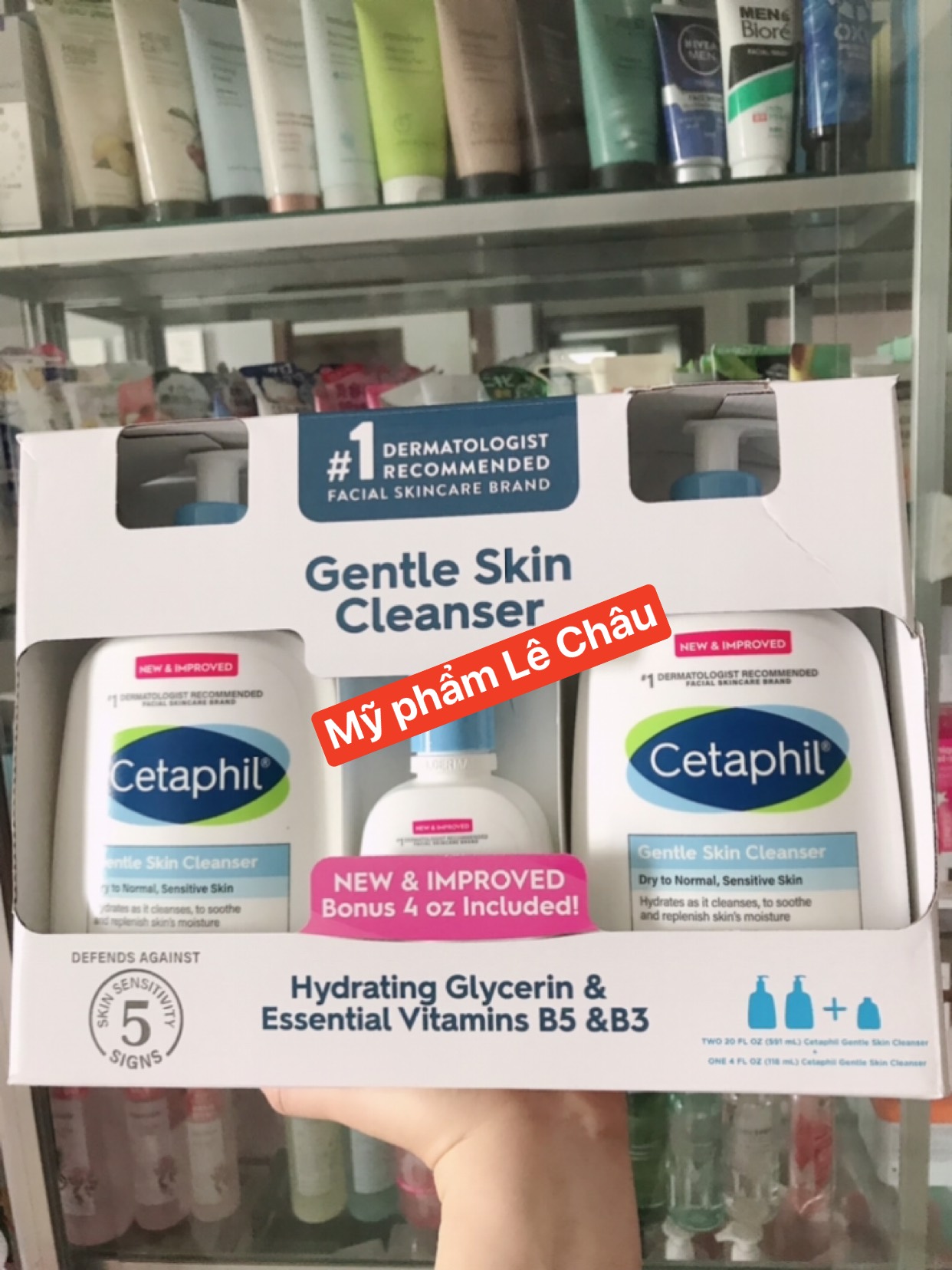 ( Mẫu mới) SỬA RỬA MẶT CETAPHIL GENTLE SKIN CLEANSER TÁCH SÉT