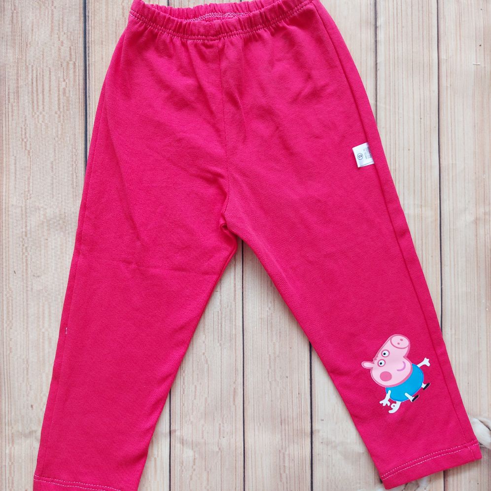 Quần legging màu hồng dâu size 8-16kg