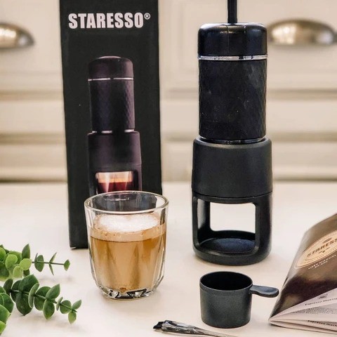 Máy pha cà phê cầm tay Staresso Basic bản nâng cấp 2021 | Bảo hành chính hãng (Tặng kèm cà phê)