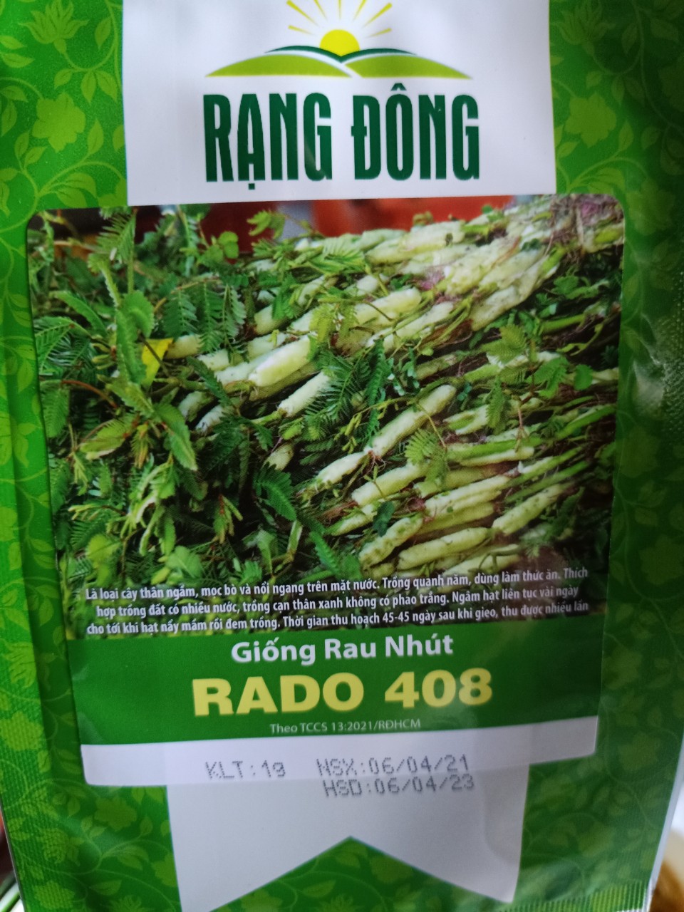 Hạt Giống Rau Nhút Gói 1Gr
