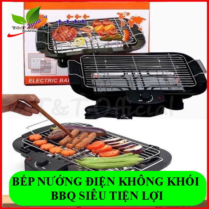 Bếp nướng không khói electric barbecue grill, bếp nướng thịt không khói bbq
