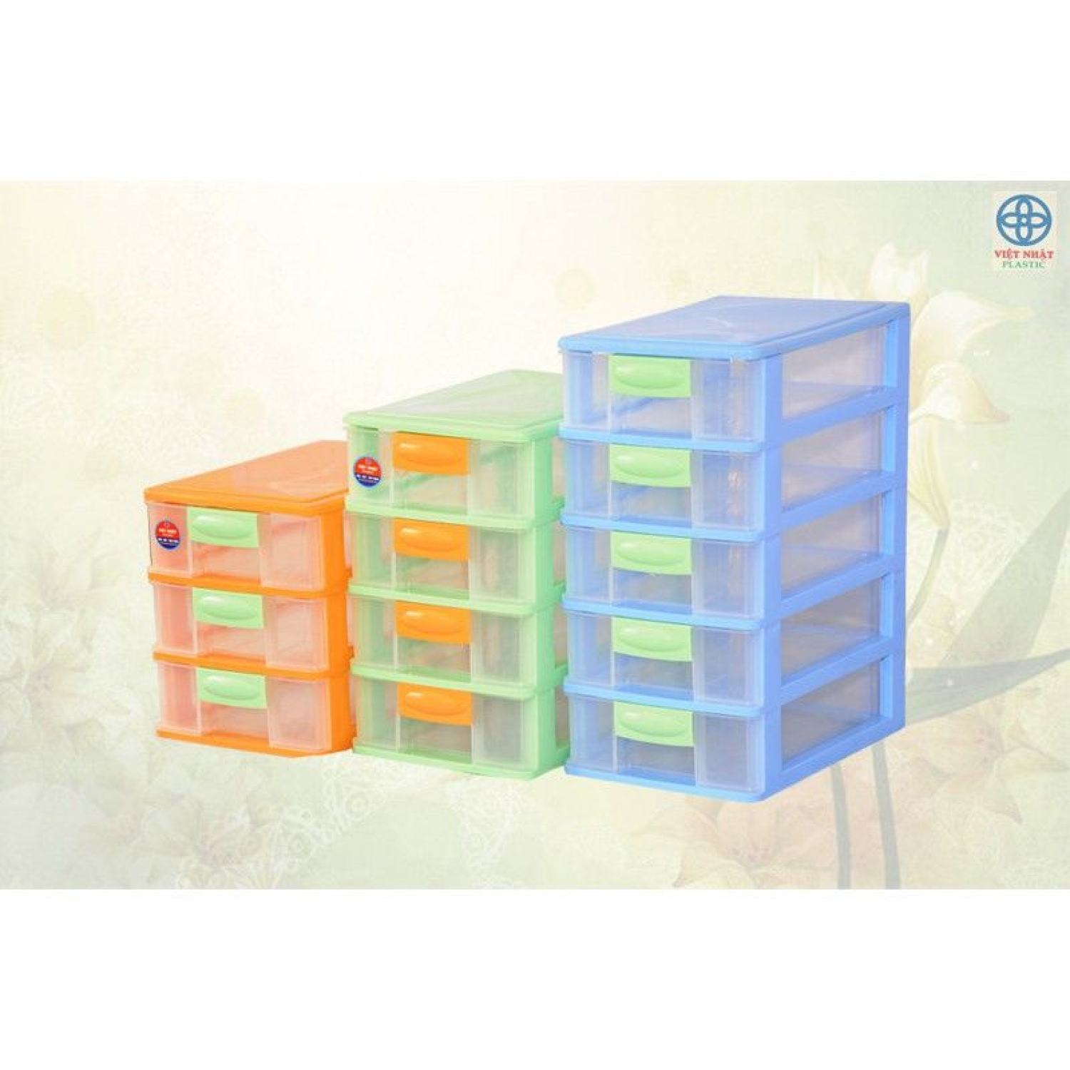 Tủ mini để đồ đa năng Việt Nhật 3, 4, 5 tầng