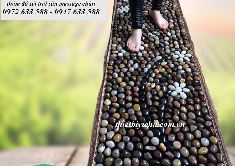 Thảm đá sỏi trải sàn massage chân