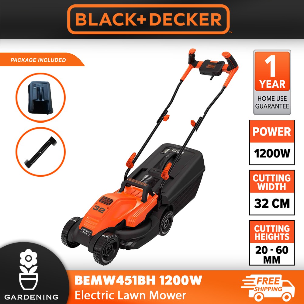 Máy cắt cỏ đẩy tay Black Decker BEMW451BH-B1
