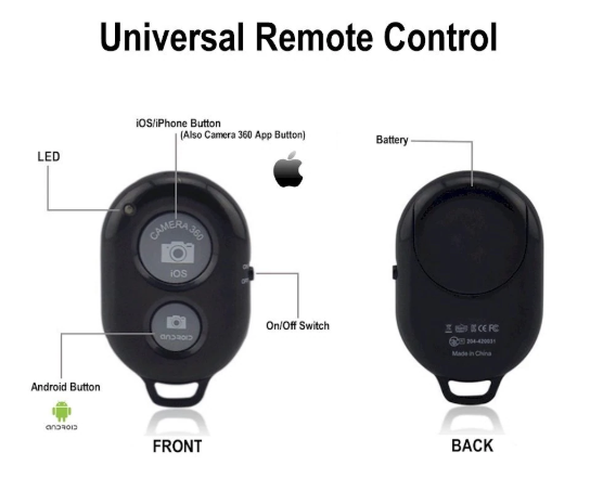 Remote Chụp Hình Điện Thoại Remote Bluetooth (Hỗ trợ Android và iOS)