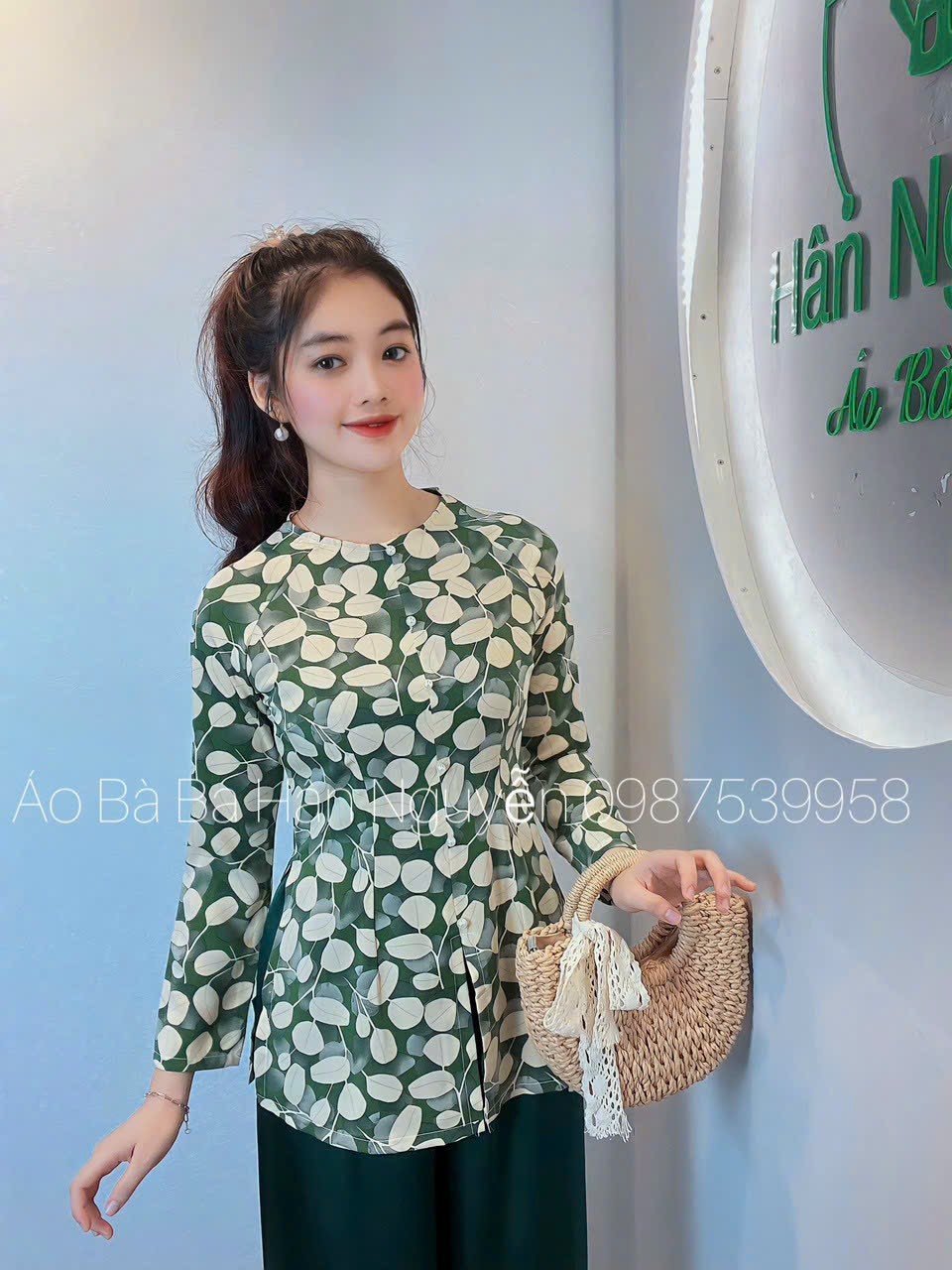 BỘ BÀ BA LỤA LẬP THỂ ĐƠN GIẢN NHẸ NHÀN NỮ TÍNH
