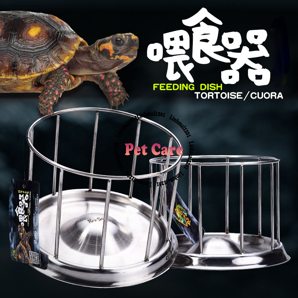 Khay đựng thức ăn cho rùa inox