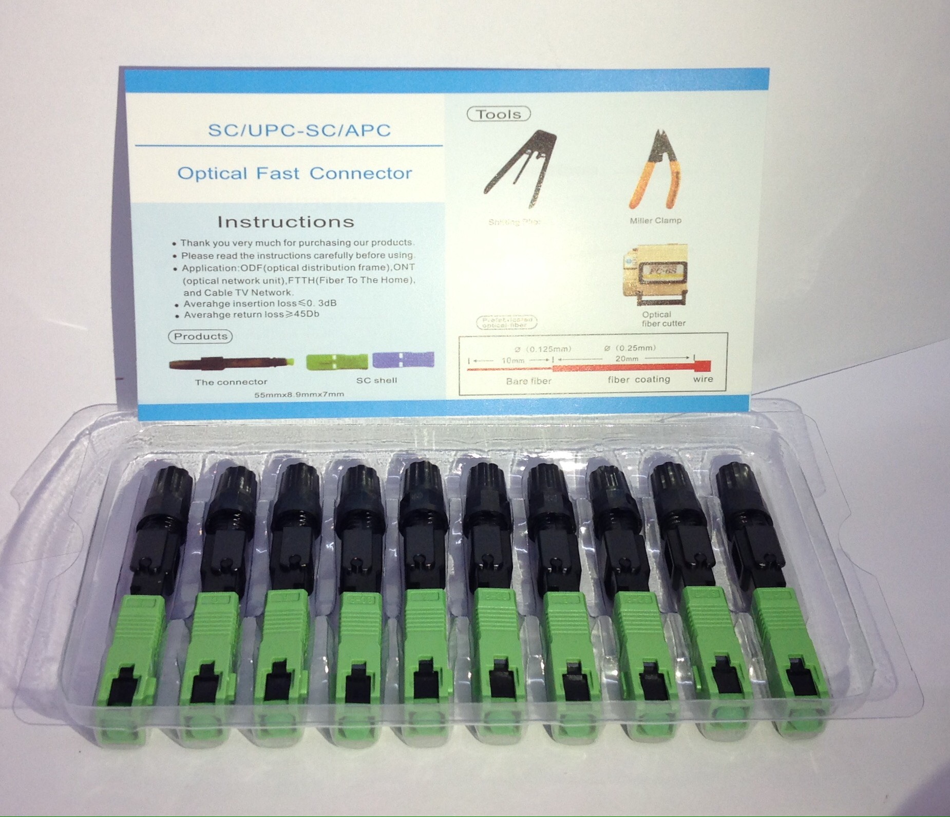 10c Đầu Fast Connector SC / APC