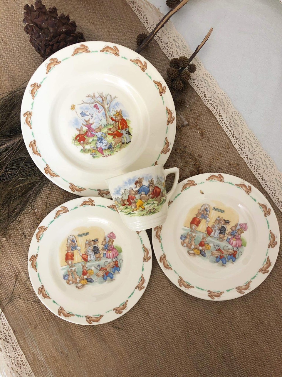 Bộ thỏ Bunnykins ( Hàng Limited của Anh )