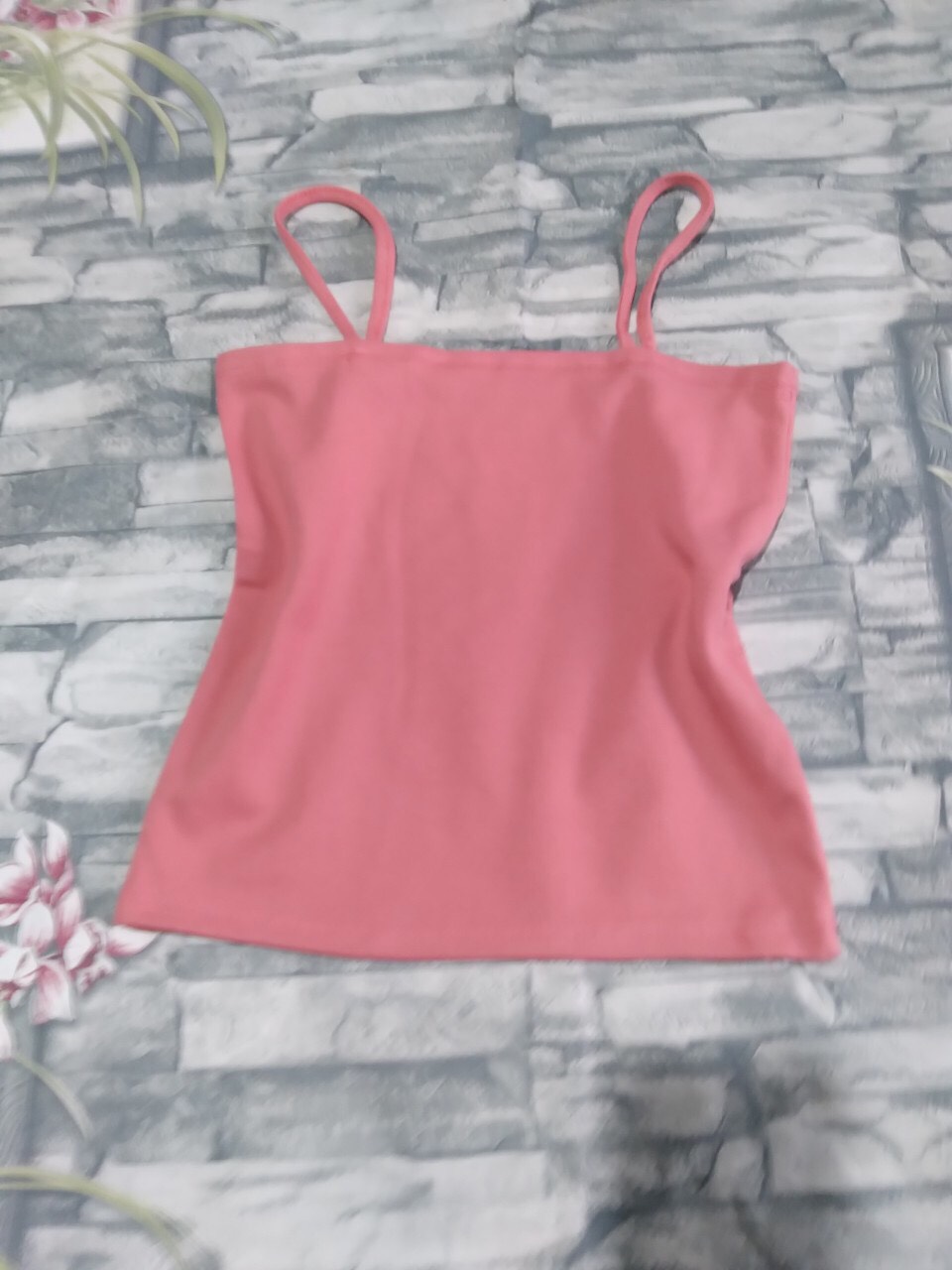 Áo thun cotton nữ croptop hai dây sợi bún co giãn 4 chiều thỏa mát khj mặt