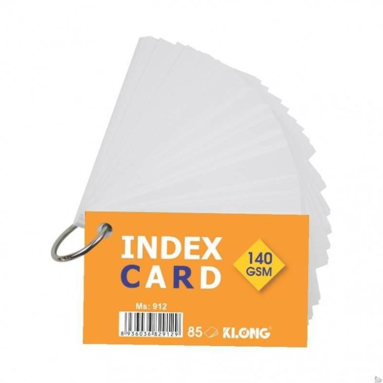 Sổ Index Card A7 móc treo 140/92; MS:912 .