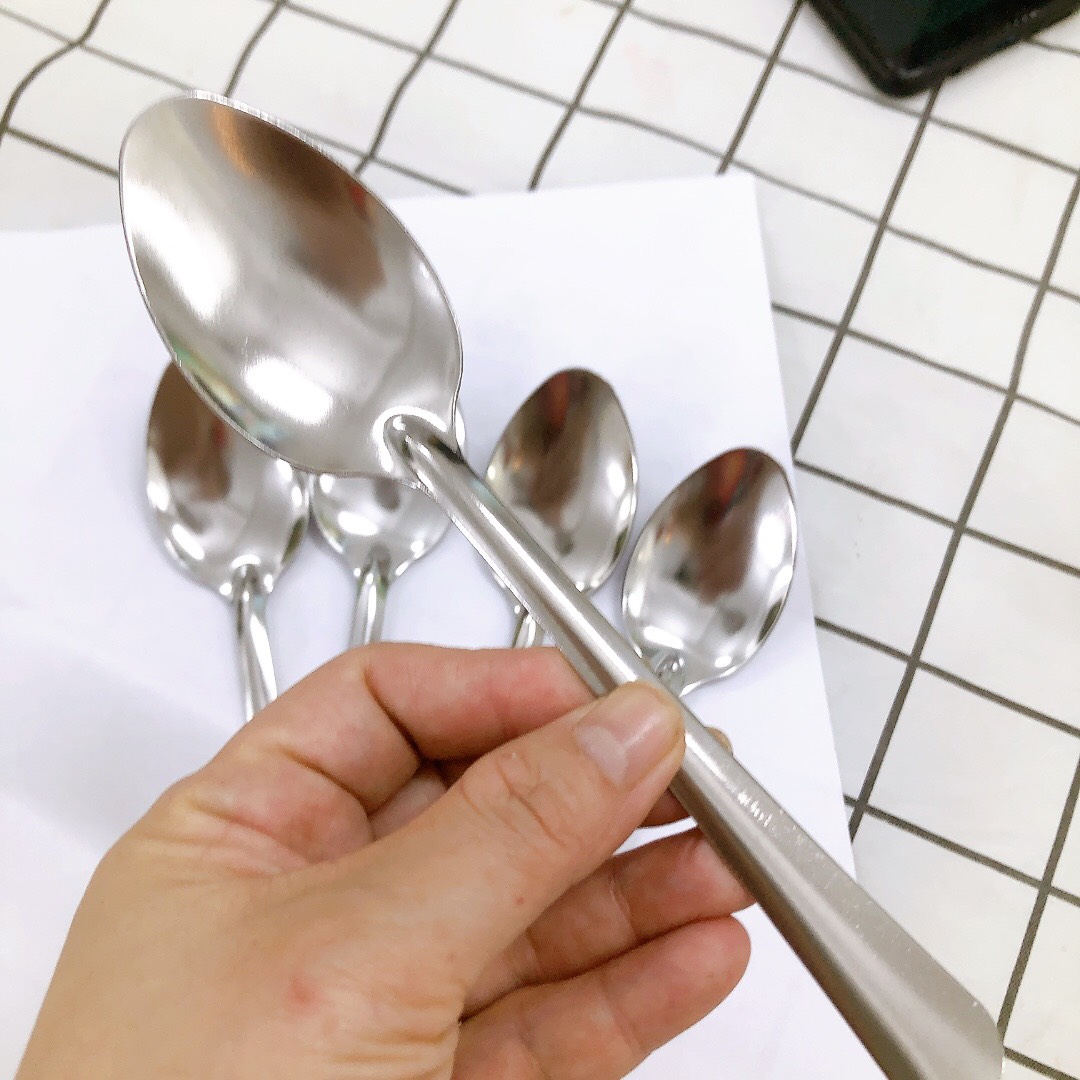 Muỗng -Thìa inox cán dài ăn cơm, ăn canh,ăn phở,vv...