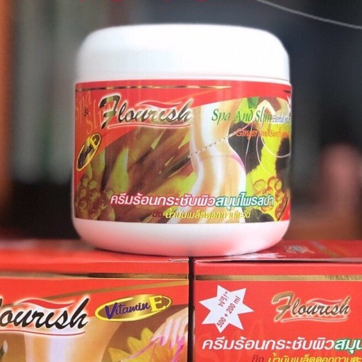 Kem tan mỡ bụng gừng ớt Flourish Thái Lan 700ml