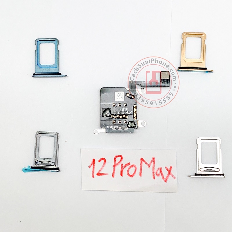 Ổ 2 Sim và Khay 2 Sim IP 12 Pro Max