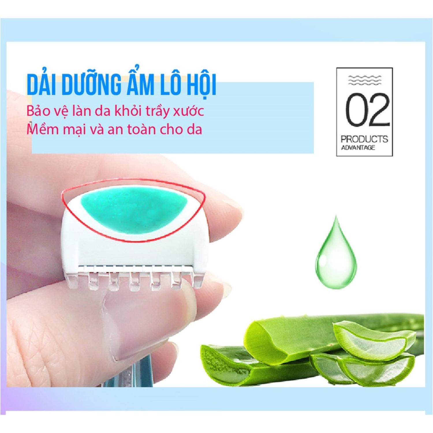 [SET 2 DAO CẠO] Dao Cạo Bikini Thân Nhựa Kai Bikini Line Razor [Che tên sp khi giao hàng]