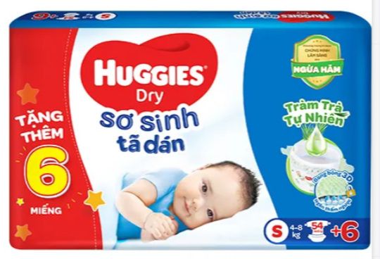 TÃ DÁN HUGGIES SKINPERFECT S54+6 MIẾNG