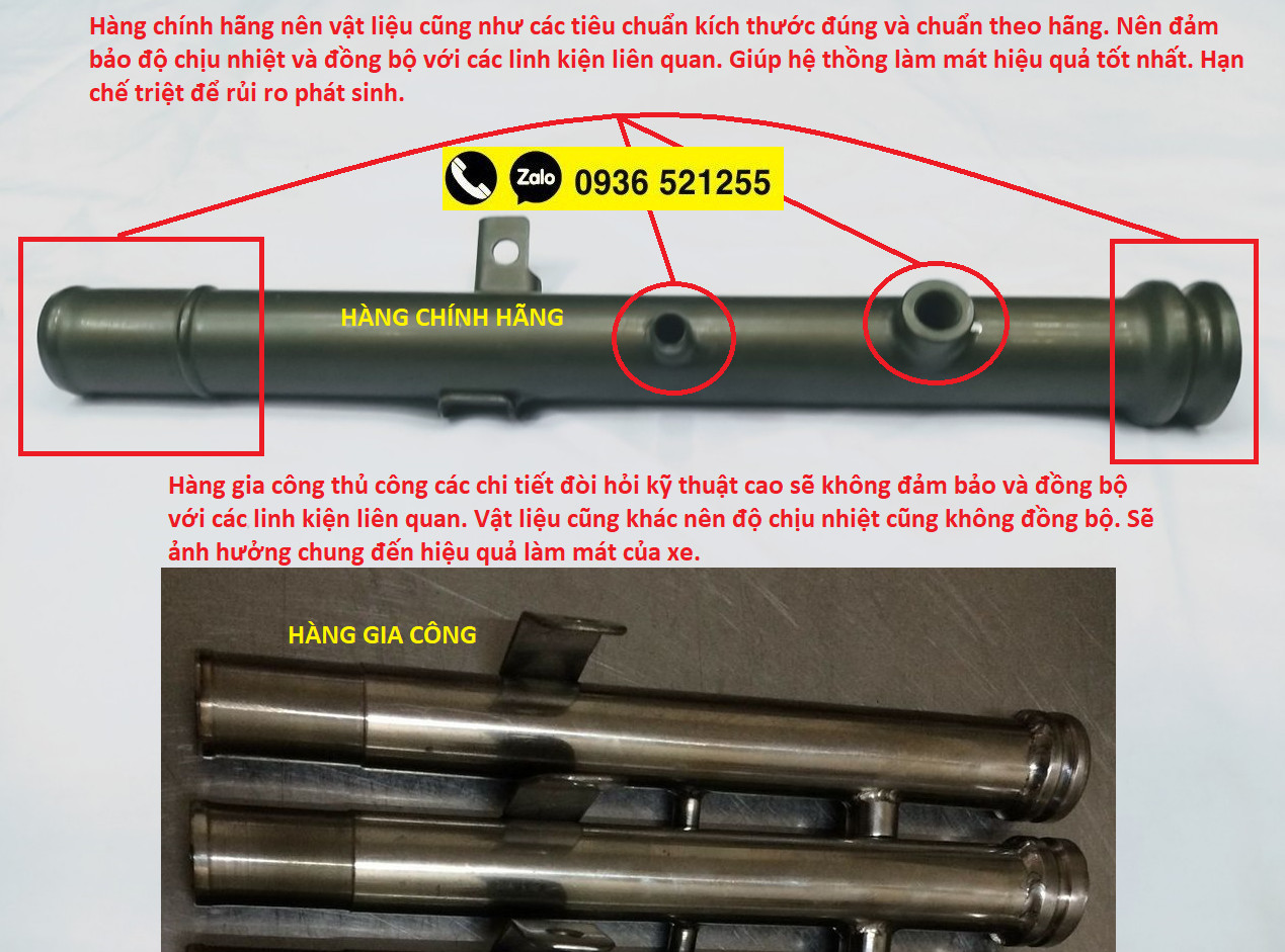 Ống nước làm mát ống điếu suzuki wagon r+ 2001-2007 hàng chính hãng suzuki