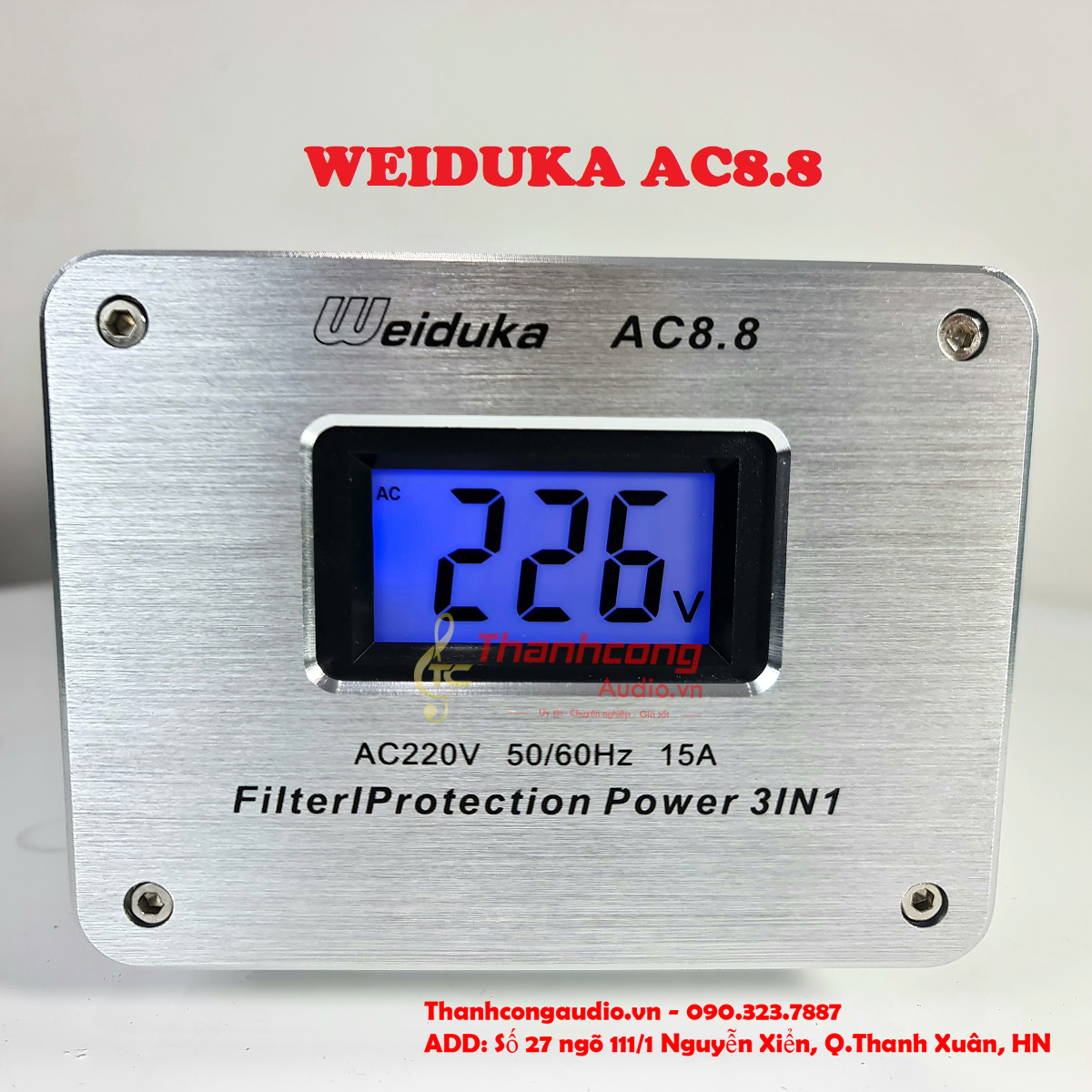 Power filter audio weiduka AC8.8: filter popular and best.