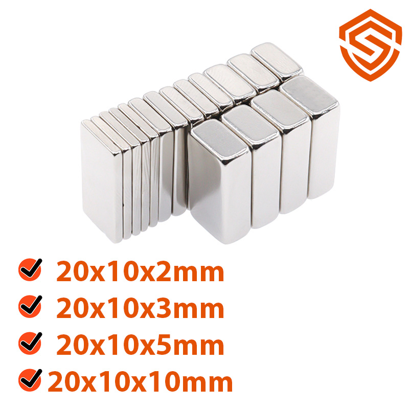 Nam châm đất hiếm 20x10x2/3/5/10mm