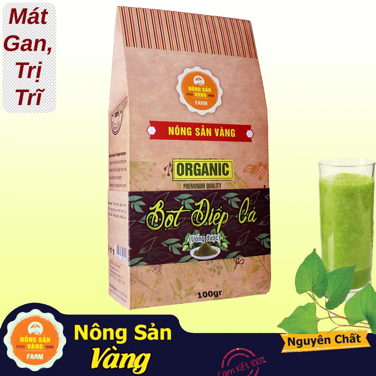 [HCM]Bột Diếp Cá (Uống) Nguyên Chất 100Gr - Nông Sản Vàng