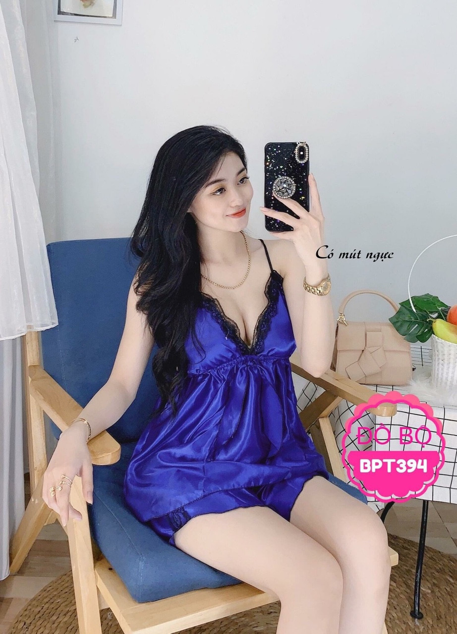Đồ ngủ phi bóng sexy ren lưng có mút freesize dưới 55kg(M033)