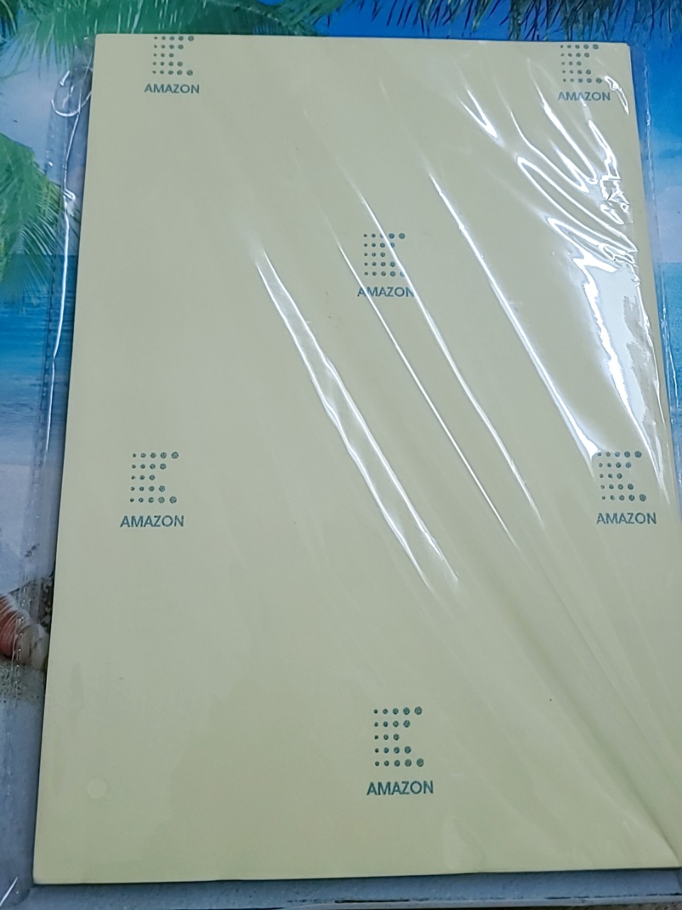 Tập 100 Tờ Decal Đế Vàng Amazon A4