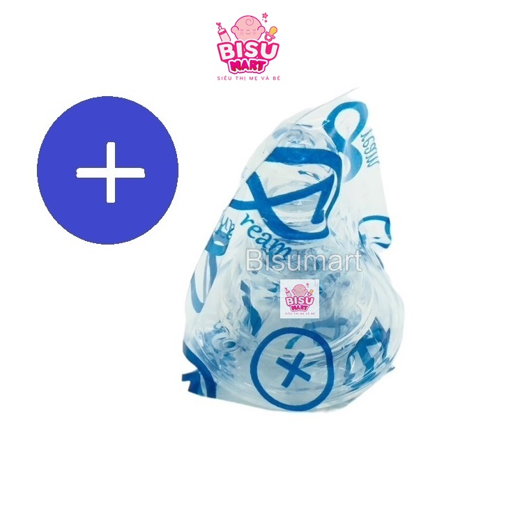 Núm vú silicon siêu mềm cổ hẹp Kichilachi cho bé Size S M L Y