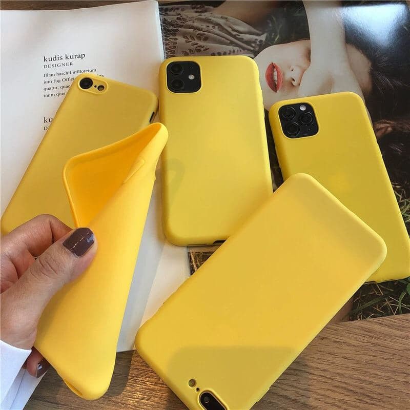 Ốp lưng Samsung Galaxy Note 10 Plus,Note 10,Note 8,Note 9,Note 5,S10,S10 Plus,S9 Plus,S9,S8,S8 Plus,S7 Edge,S7 Dẻo vàng-SSN50
