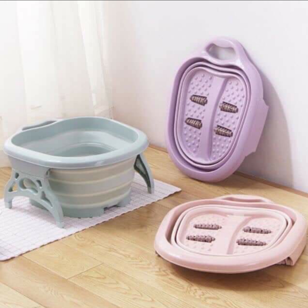 CHẬU NGÂM CHÂN SILICON GẤP GỌN