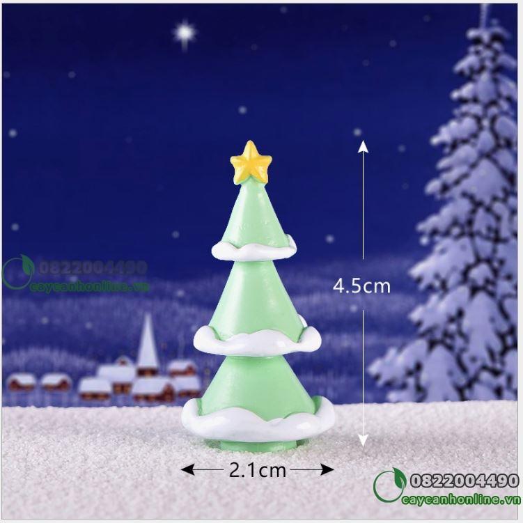 Cây thông noel trang trí tiểu cảnh cây cảnh mô hình để bàn