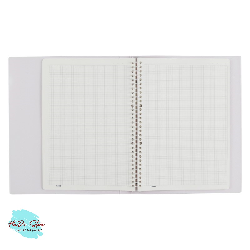 KLONG Sổ còng nhựa 30 chấu size A4 40 tờ (MS:553-557)